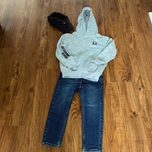 Abercrombie boy jeans and sweater set